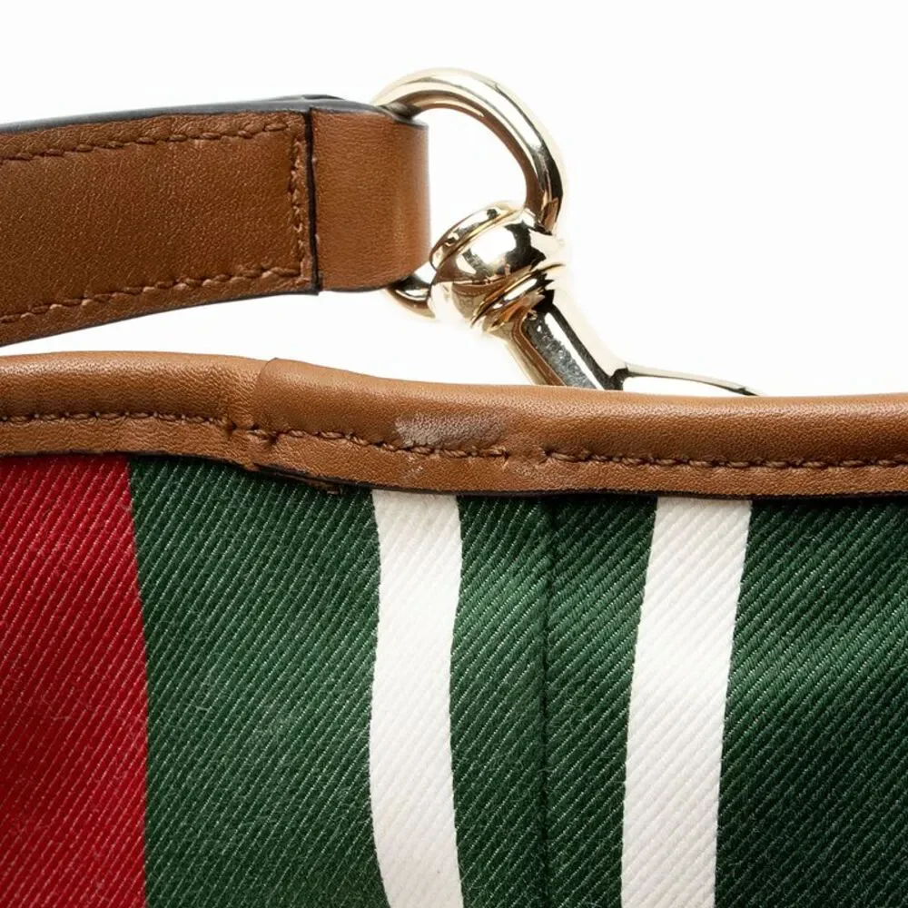 Gucci GG Supreme Emblem Small Bucket Bag
